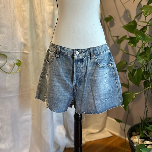 wild fable Pants - Wild Fable Blue Jean Shorts High-Waisted Cut-Off